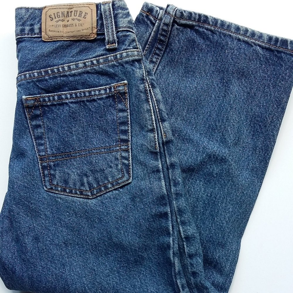 Levi's Blue Jeans boys size 8 relaxed 24x21